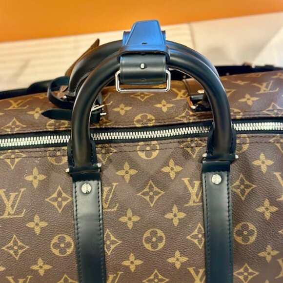Louis Vuitton Keepall Bandolier Monogram Macassar - Picture 16 of 16